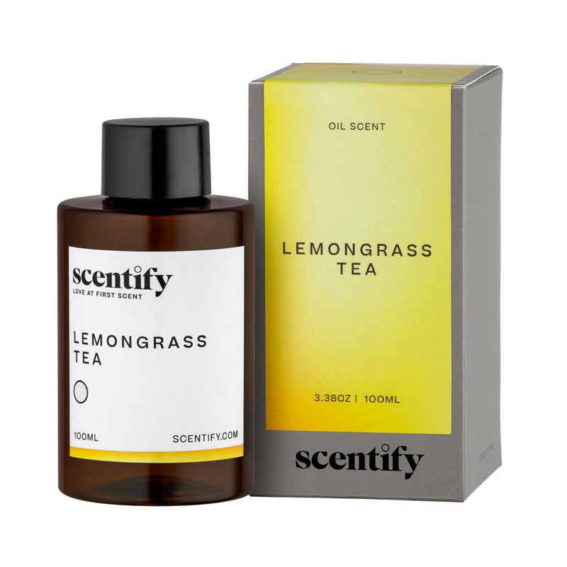 Scentify Lemongrass Aroma Oil Refill Scent for Oil Diffusers - Lemongrass, Clove, Musk Scents - Luxurious Relaxing Aromatherapy Diffuser Fragrance 100ml, 3.38 oz - Image 1