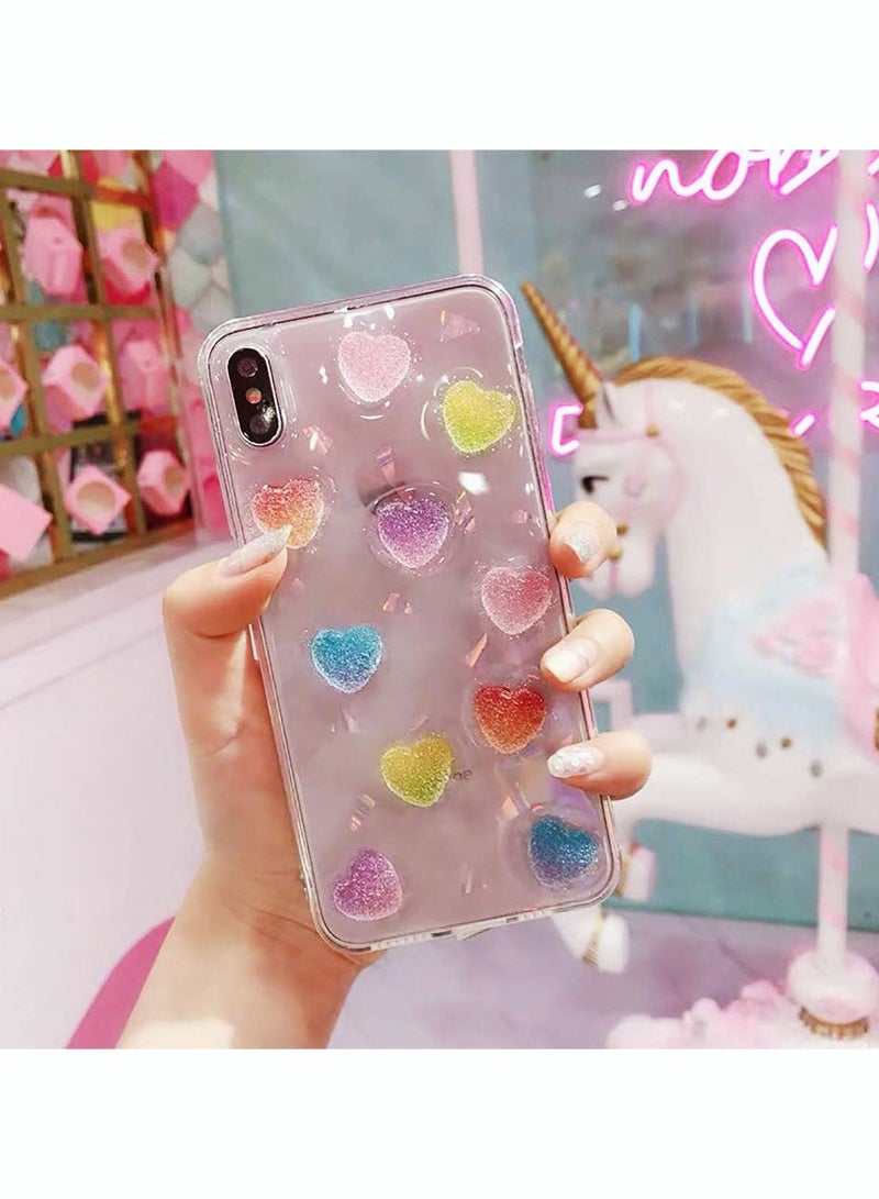 60Pcs Slime Charms Mixed Candy Resin Cabochon Love Heart Mini Sweet Candy Model Clay Polymer Resin Gummies Kits DIY Slime Accessories for Scrapbooking Crafts