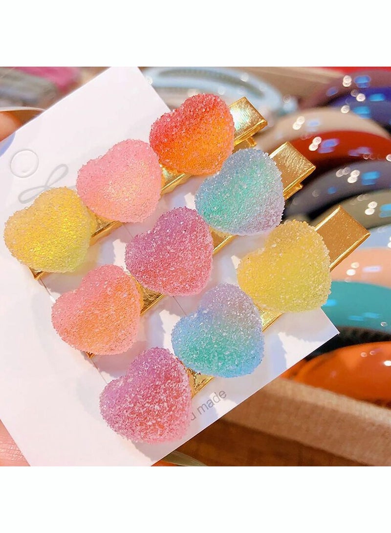 60Pcs Slime Charms Mixed Candy Resin Cabochon Love Heart Mini Sweet Candy Model Clay Polymer Resin Gummies Kits DIY Slime Accessories for Scrapbooking Crafts