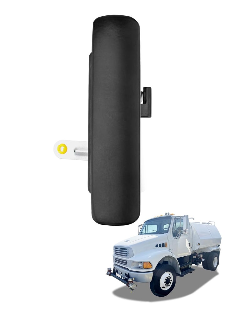 Gledewen Driver Door Handle Compatible with 20002009 Sterling Truck Acterra 5500 6500 7500 8500 Smooth black Exterior Front Left Side Door Handle Replace 7605215 A1851913004 Outside Outer Door Part - Image 2