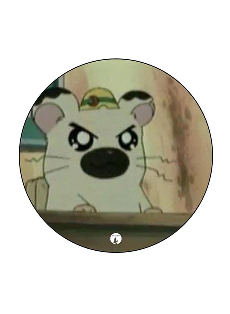 RKN Anime Hamtaro Printed Mouse Pad Round  Multicolour