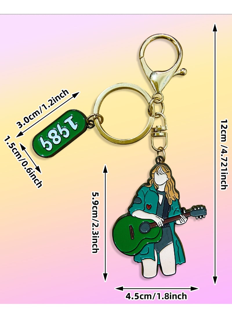Paraphrase Taylor Swift Themed Keychain for Bag, Backpacks, Purse, House & Car Keys, Decorative Charm | 1989  - Image 2