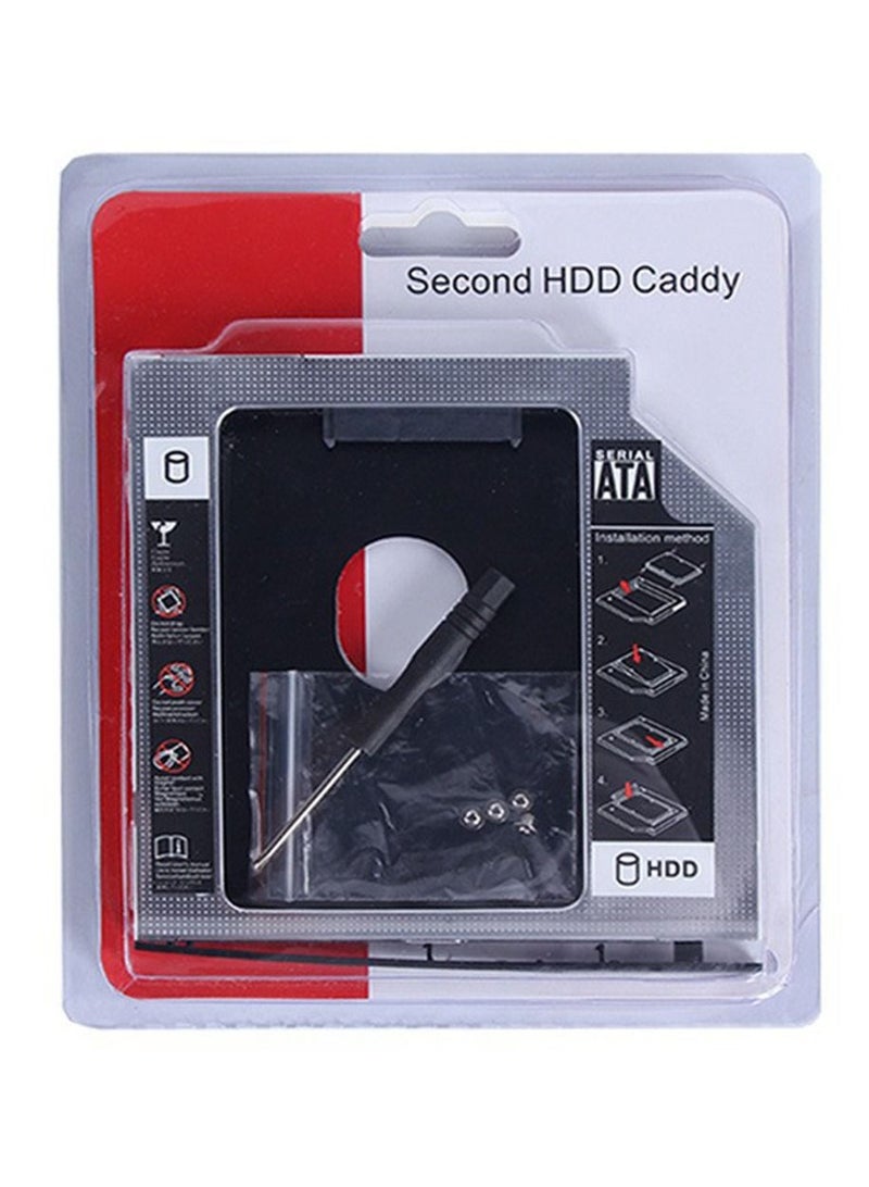 Universal 9.5MM Aluminium Alloy External SSD Hard Drive Enclosure Laptop 2.5" SATA I/II/III Solid State Drive Bracket  - Image 1