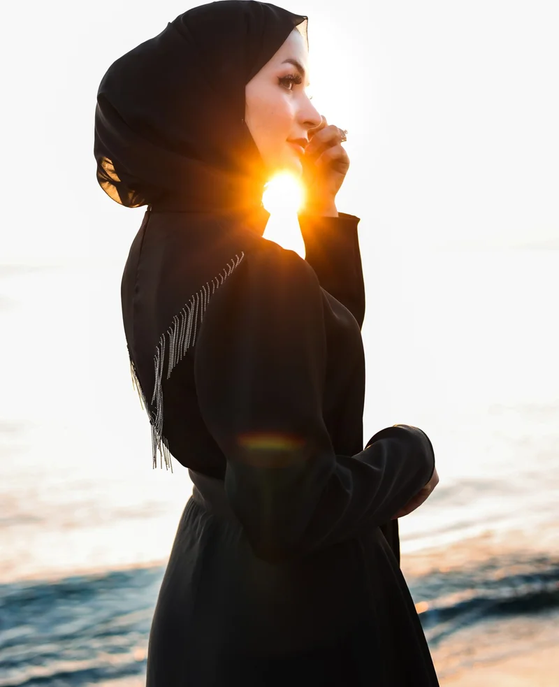 هاريكا وير Long Black Tie Dress
