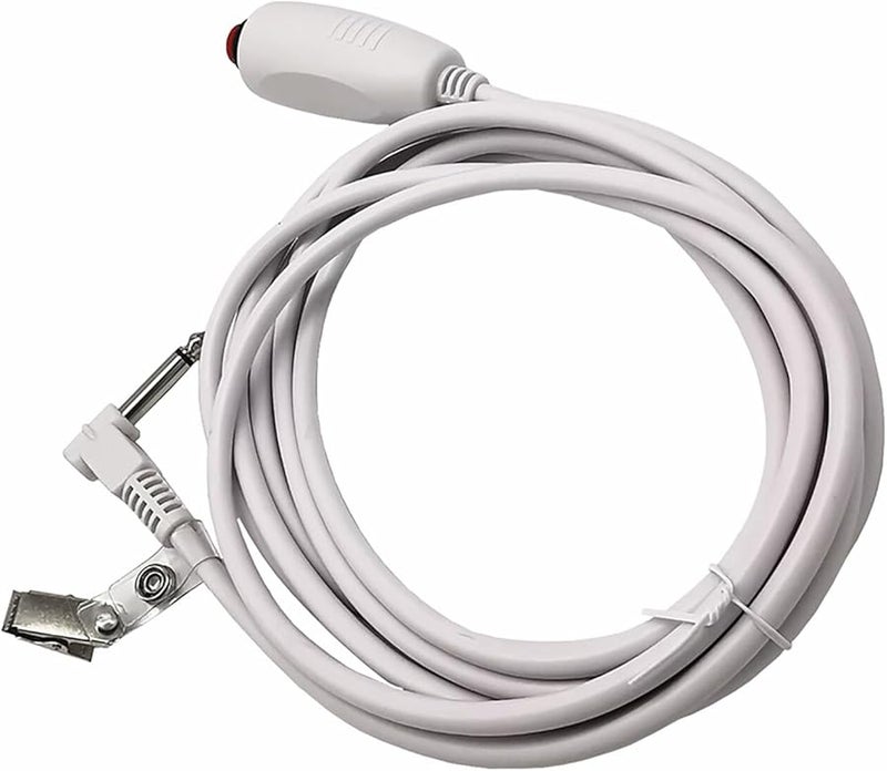 كابل زر ضغط سلك نداء الممرضة مع مشبك ملاءة السرير مقبس هاتف 6.35 مم - Image 4