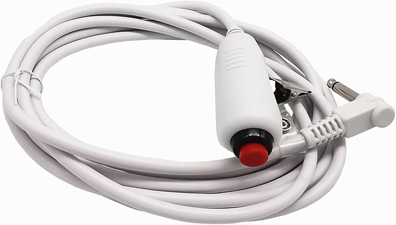 كابل زر ضغط سلك نداء الممرضة مع مشبك ملاءة السرير مقبس هاتف 6.35 مم - Image 2