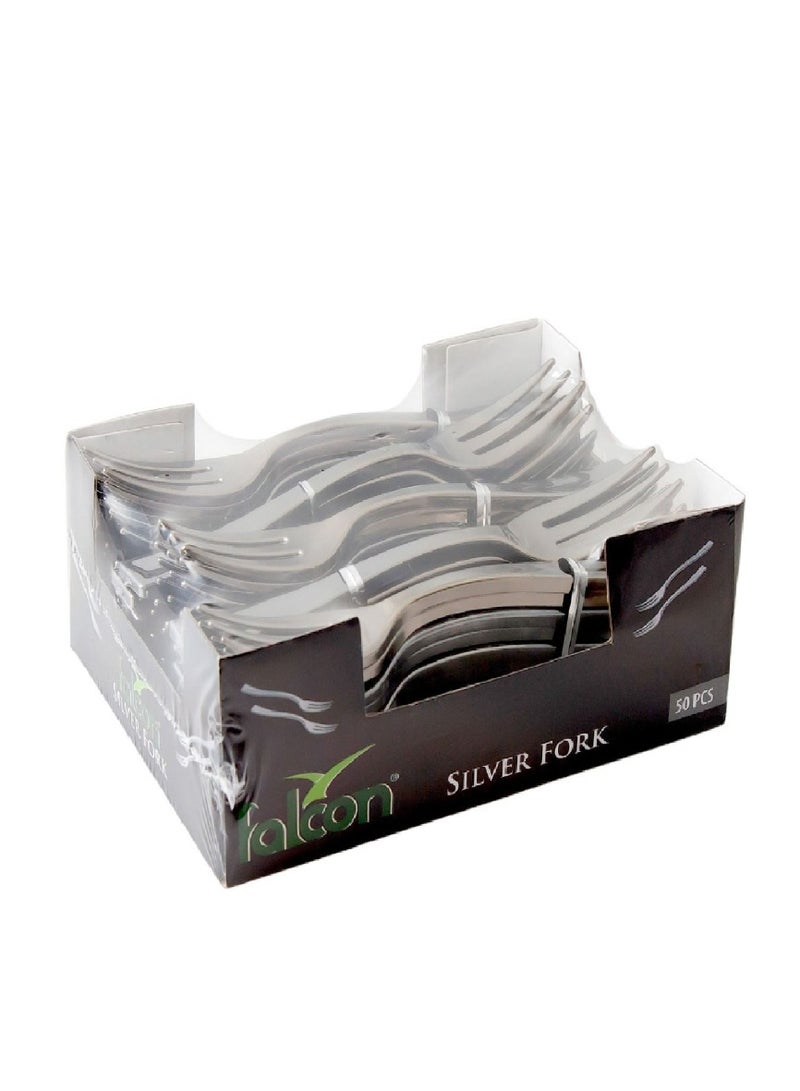 Falconpack Silver Fork In Box (Small) GS-6317 (1 Pack x 50 Pieces) - Image 2