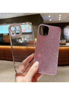 X-level iPhone 15 Case Cover For Women Girls Glitter Luxury Flexible Plating Shockproof Full Camera Lens Protective Protection Accessories Phone Back Cover For iPhone 15 Luxurious  - Image 4