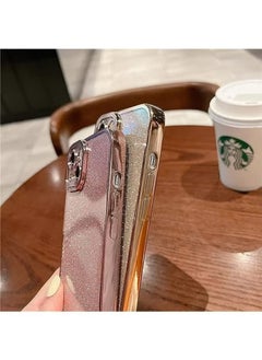 X-level iPhone 15 Case Cover For Women Girls Glitter Luxury Flexible Plating Shockproof Full Camera Lens Protective Protection Accessories Phone Back Cover For iPhone 15 Luxurious  - Image 5