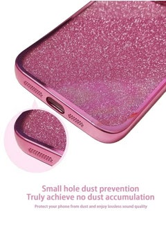 X-level iPhone 15 Case Cover For Women Girls Glitter Luxury Flexible Plating Shockproof Full Camera Lens Protective Protection Accessories Phone Back Cover For iPhone 15 Luxurious  - Image 3