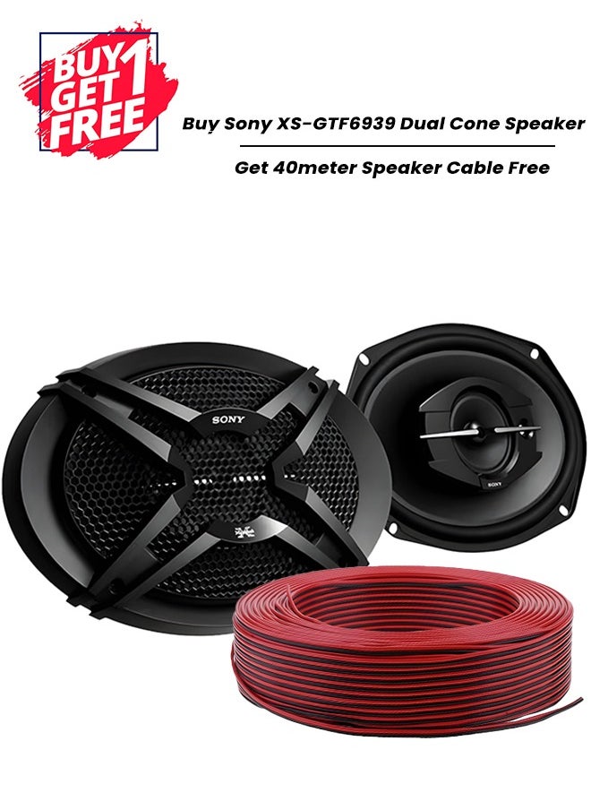 Sony - Sony XS-GTF6939 Car Audio Bass Speakers Car Speakers 420W 3-Way 6x9 Inch 3-Way Speakers with 40m Free Speaker Cable - Cars Entertainment Systems Car Audio Music System - Image 1