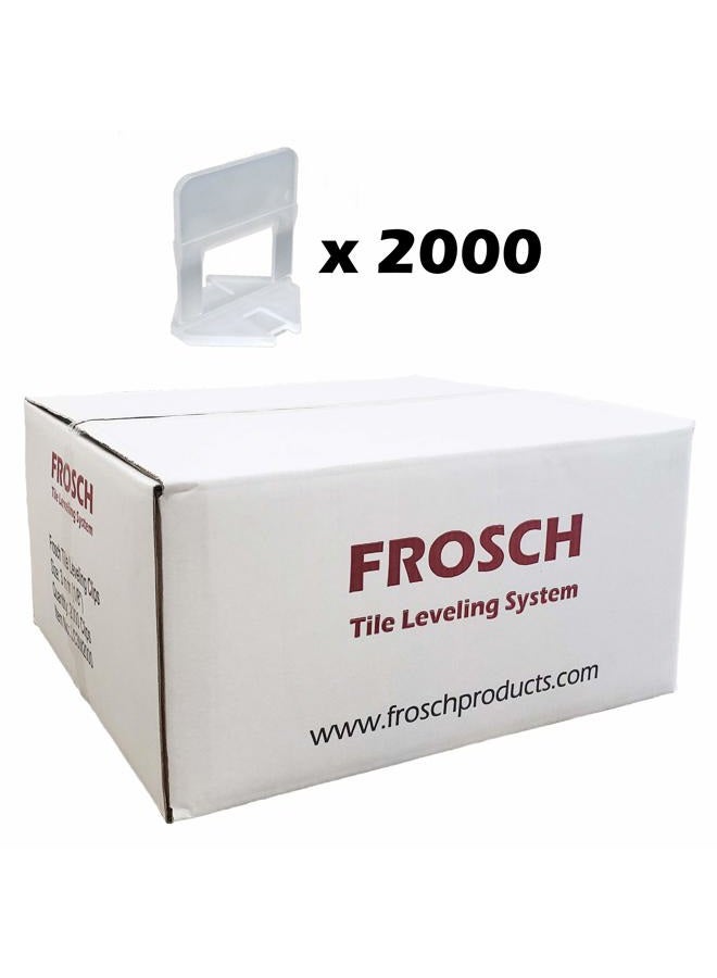 FROSCH Tile Leveling System - 1/16" (1.5mm) Clips, 2000-Pack - Image 4