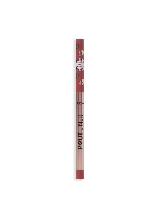 Makeup Revolution Revolution Pout Bomb Plumping Lip Liner Burnt Cherry Red - Image 1