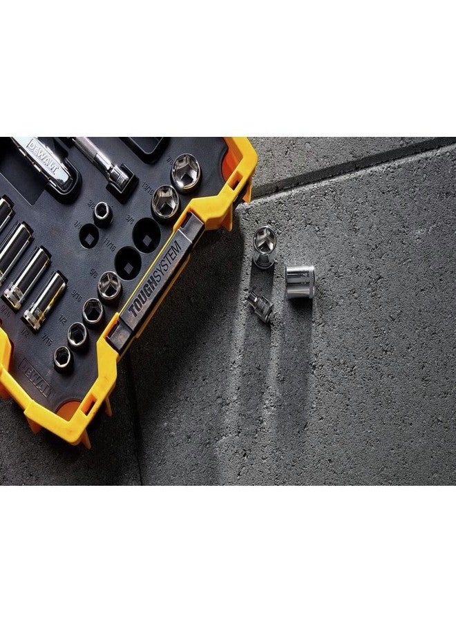 ديوالت طقم مقابس DEWALT مع صينية Toughsystem، مقاس 3/8 بوصة، مجموعة من 37 قطعة (DWMT45400) - Image 4