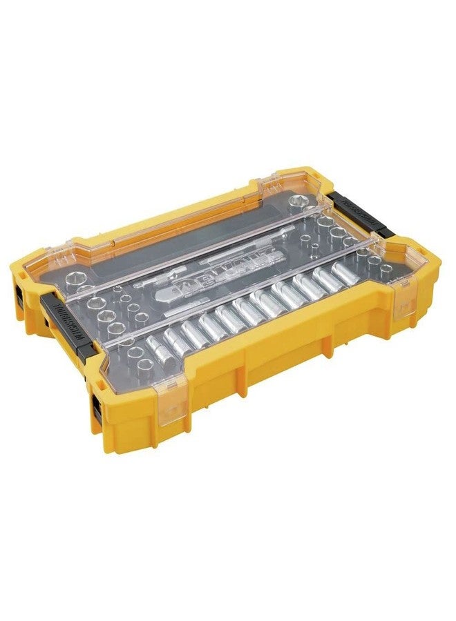 ديوالت طقم مقابس DEWALT مع صينية Toughsystem، مقاس 3/8 بوصة، مجموعة من 37 قطعة (DWMT45400) - Image 2