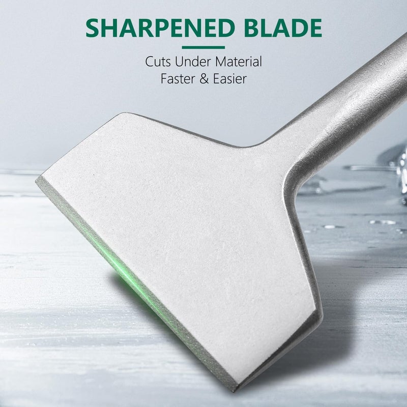 Monkey King Bar -3 IN Wide Sds Plus Floor Scraper-Sds plus bits-10"x3" Sharpened Tile and Sds Tile Chisel for Floor and Wall Tile Concrete Mortar Thinset Brick - Image 4