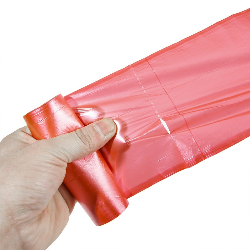 Household Flat Mouth Garbage Bag Kitchen Plastic Bag Thickeneded Extra Thick Five-Roll Disposable Storage Bag Affordable - Image 5