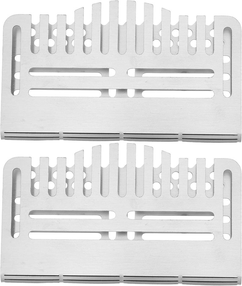 KICHOUSE 2PCS Grease Trap: Compatible for Blackstone Griddle Stainless Steel Grease Gate – BBQ Grills Mesh Gate Blocker – Food Filter Baffle for Baking Tray - Image 1