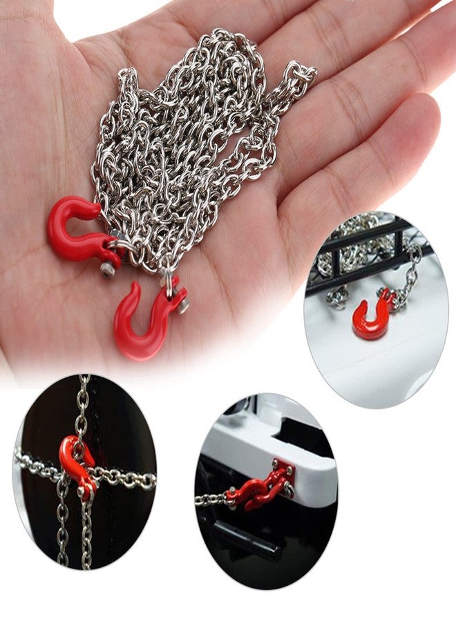 Moofey 1/10 Scale RC Accessories, RC Car Tow Hook Trailer Chain Set for 1/10 Scale Climbing Crawler Car Trailer - Image 4