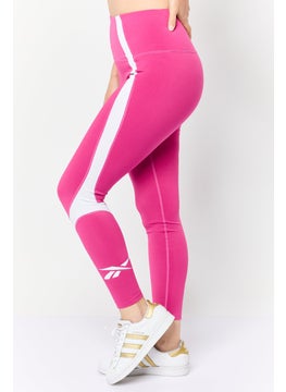 Reebok Women Sportswear Fit Training Tights, Pink  - Image 2