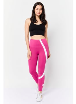 Reebok Women Sportswear Fit Training Tights, Pink  - Image 4