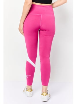 Reebok Women Sportswear Fit Training Tights, Pink  - Image 3