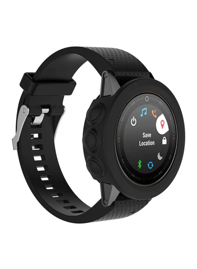 Voberry Replacement Slim Watch Case Cover For Garmin Fenix 5 Plus Black - Image 3