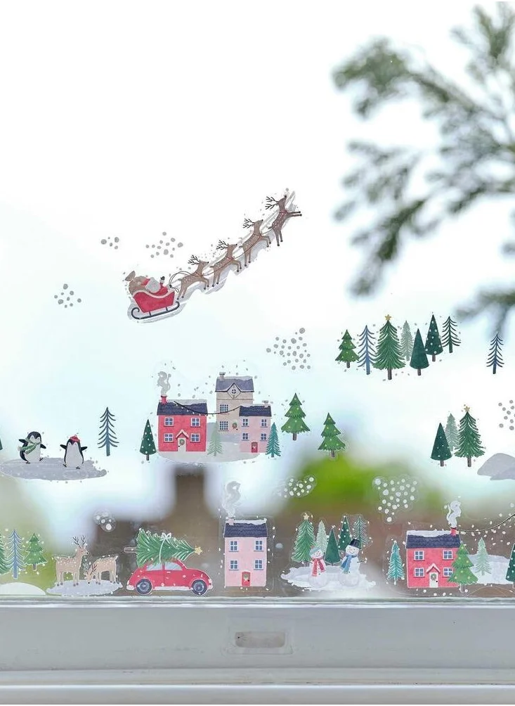 Ginger Ray Window Stickers - Festive Scene