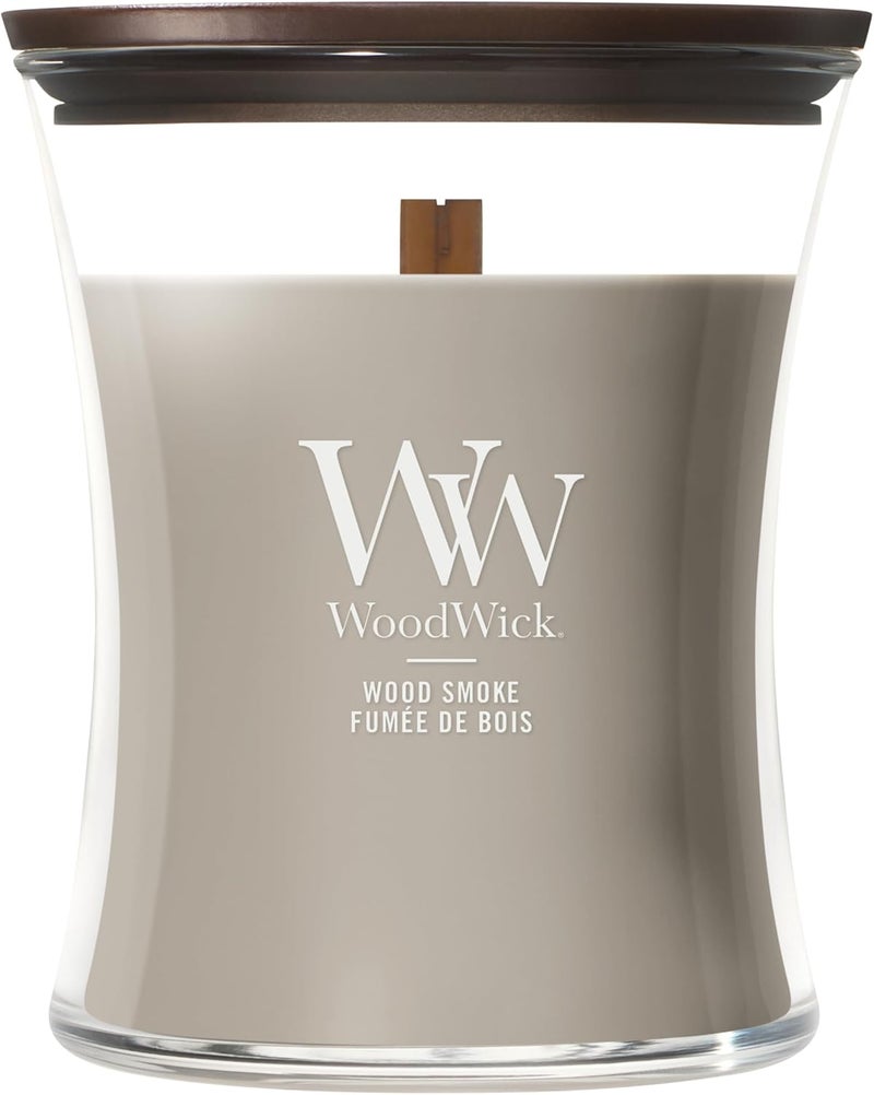WoodWick | Medium Candle | Wood Smoke | Great Gift for Women - Image 1