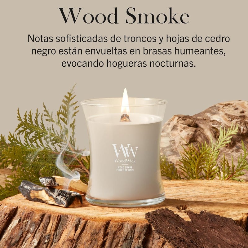 WoodWick | Medium Candle | Wood Smoke | Great Gift for Women - Image 2