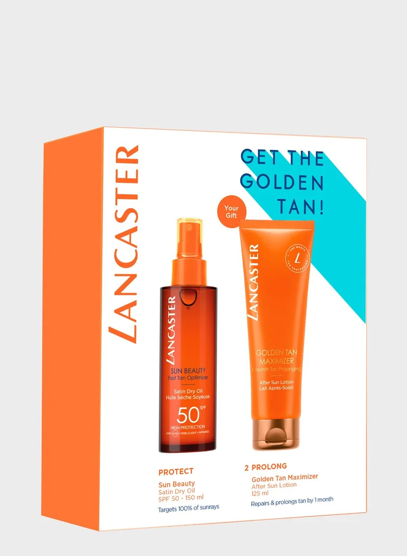 Lancaster Lancaster Sun Beauty Satin Dry Oil SPF50, 150ml + Golden Tan Maximizer After Sun Lotion, 125ml