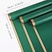 NESCCI 20 Sheet Flower Wrapping Paper Waterproof Floral Bouquet Wrapping Paper Florist Supplies Packaging Paper for Wedding Birthday Gift DIY Dark green - Image 4