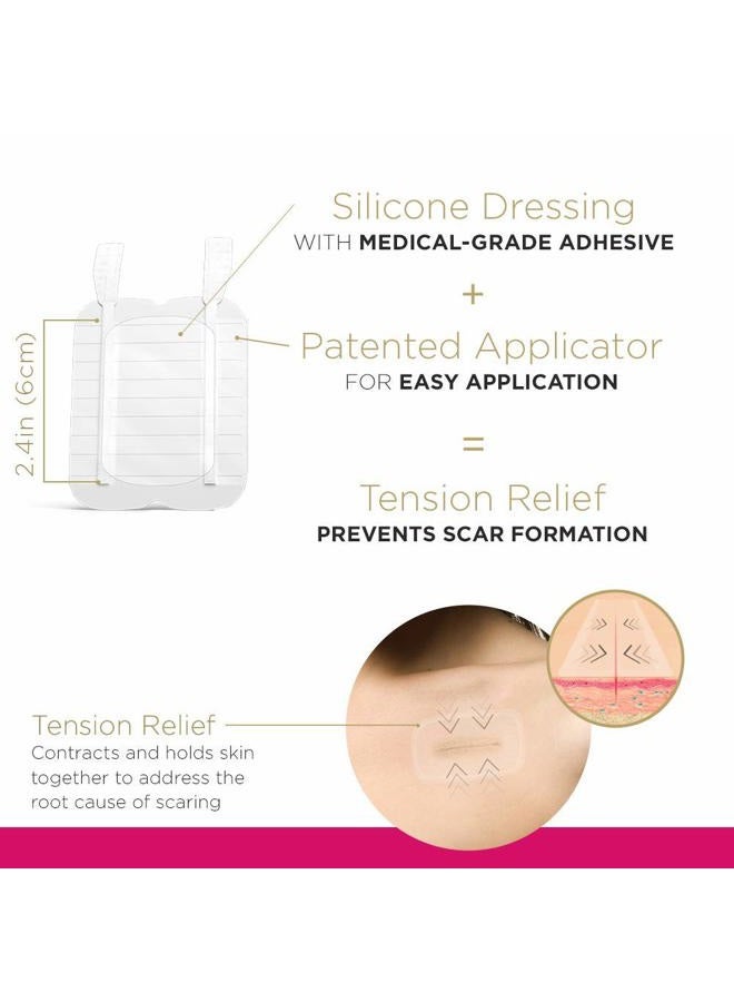 Embrace Active Scar Defense for New Scars, FDA-Cleared Silicone Scar Sheets, 2.4 Inch, Medium, 60 Day Supply (Recommended Treatment) - Image 2