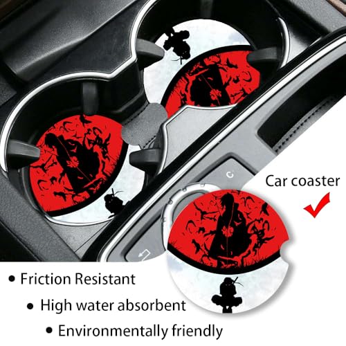 DGDRHZ Anime License Plate Frames，Anime Car Accessories for Women & Men，Cute License Plate Holder，Aluminum License Plate Frame Fits Standard US Vehicles Size 12.2 x 6 Inch (Black-2pcs) - Image 3