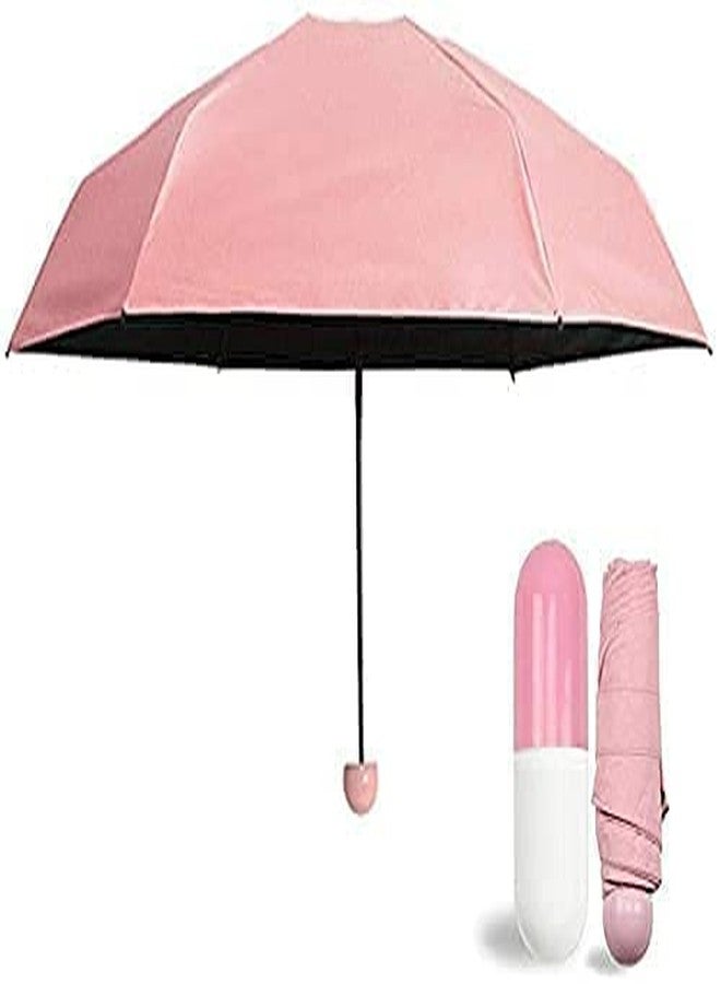 KERBRO Foldable Mini Cute and Small Capsule Design Umbrella with Capsule Case (Multicolor) - Image 1