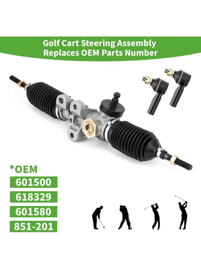 10L0L Golf Cart Steering Assembly for EZGO RXV Electric Gas 2008 & Up, Steering Rack Gearbox Assembly Golf Cart Parts 601500 618329 - Image 4