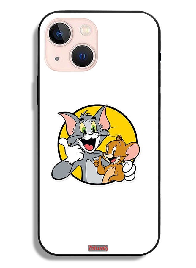 Tolwak Apple iPhone 13 mini Protective Case Tom And Jerry - Image 2
