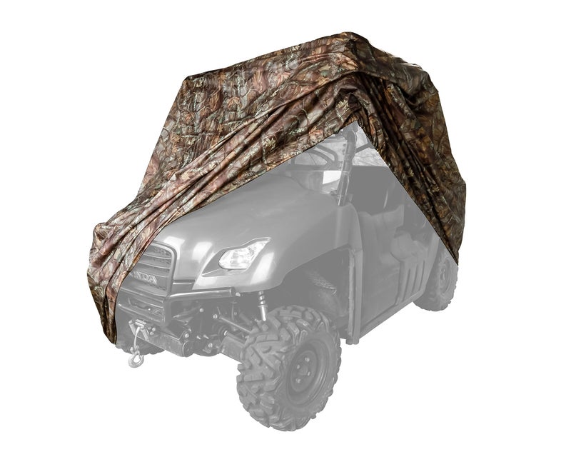 Black Boar UTV Cover - Features Waterproof Polyurethane Coating for Protection Against The Weather - Reinforced Grommets & Side Vents - Includes Storage Bag - Jungle Camo (66023)
