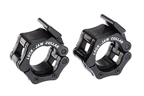 IRON COMPANY Ironcompanycom LockJaw 2 Inch Olympic Barbell Collar Pair Black