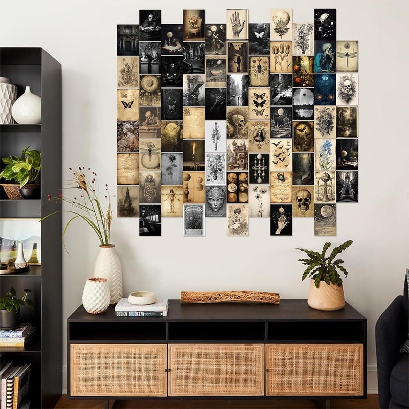 KBKBART Dark Academia Wall Collage Kit - 70 Vintage Posters - Image 3