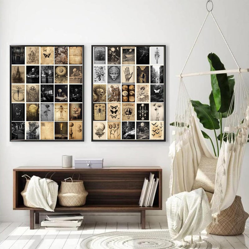 KBKBART Dark Academia Wall Collage Kit - 70 Vintage Posters - Image 5