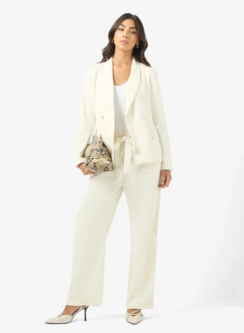 BCBG Detachable Belt Straight Fit Pants