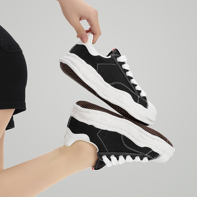 Mmy Shell-Toe Sneakers Thick-Soled Canvas Shoes Dissolvable Shoes Men''s Shoes Putian San Yuan Kangyu Women''s Foreign Trade Shoes - Image 3