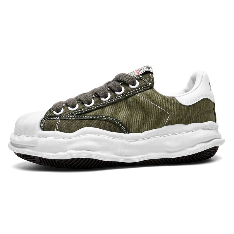 Mmy Shell-Toe Sneakers Thick-Soled Canvas Shoes Dissolvable Shoes Men''s Shoes Putian San Yuan Kangyu Women''s Foreign Trade Shoes - Image 1