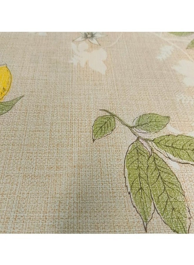 Freelance PVC Vinyl Tuscany Flannel Backing Dining Plastic Table Cover Cloth - Waterproof Protector, 4 Seater, Round 60 inches (with White Border Edge Lace) - Product of Meiwa, Japan - Image 3