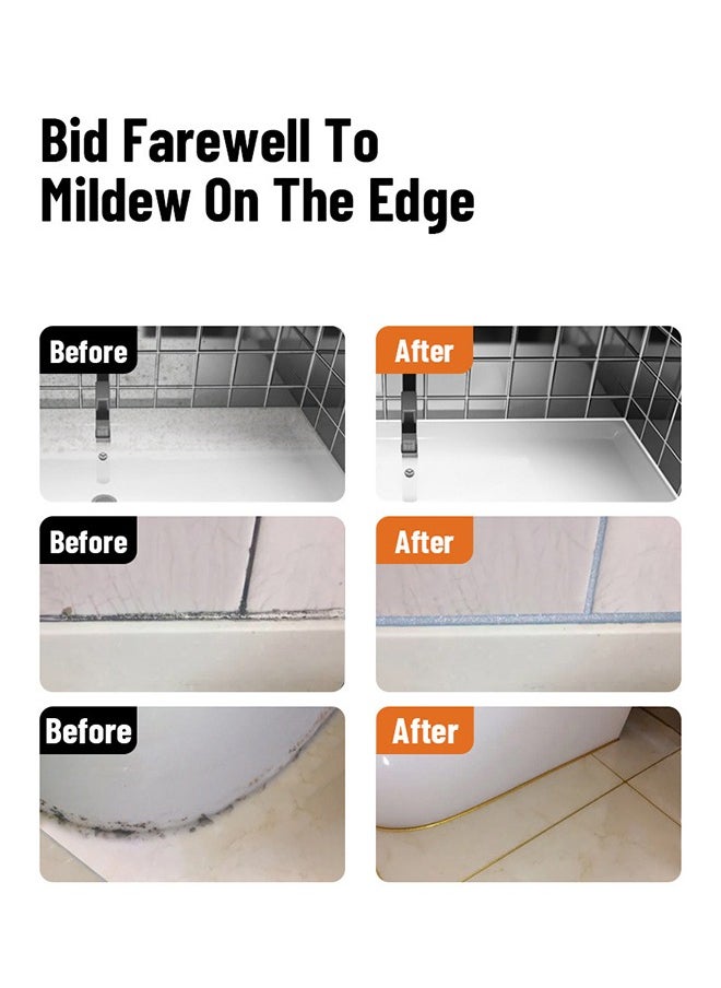 Lemon Tile Grout Paint, Cement Crack Filler, Grout Sealer for Shower Tile Floor Tile and for Filling Cracks and Gaps in Tile Surfaces, 200g  (White)  - Image 3