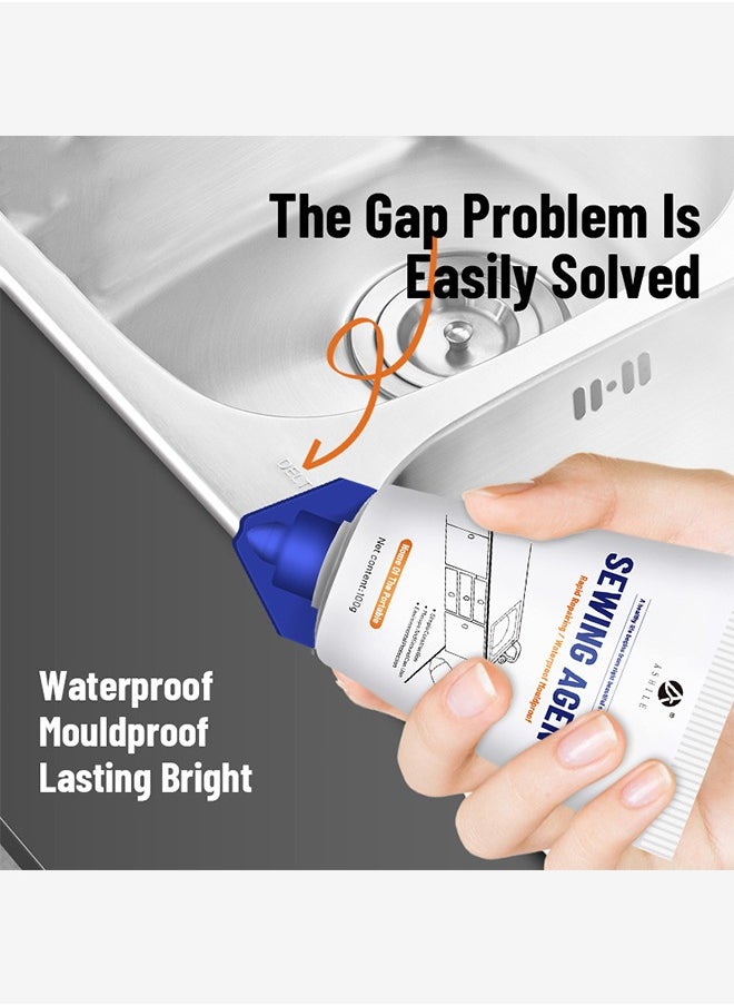 Lemon Tile Grout Paint, Cement Crack Filler, Grout Sealer for Shower Tile Floor Tile and for Filling Cracks and Gaps in Tile Surfaces, 200g  (White)  - Image 4