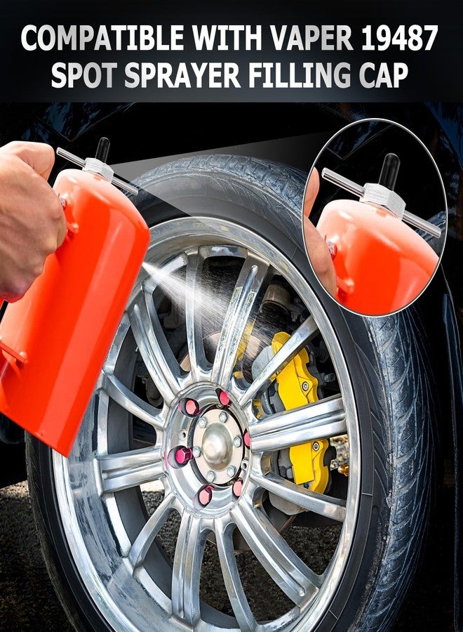 Feekoon Compatible with Vaper 19487 Spot Sprayer Filling Cap, Filler Cap Assembly Compatible with Non Aerosol Spot Sprayer, T Bar Cap with Gasket, Valve Core, Valve Cap - Image 2