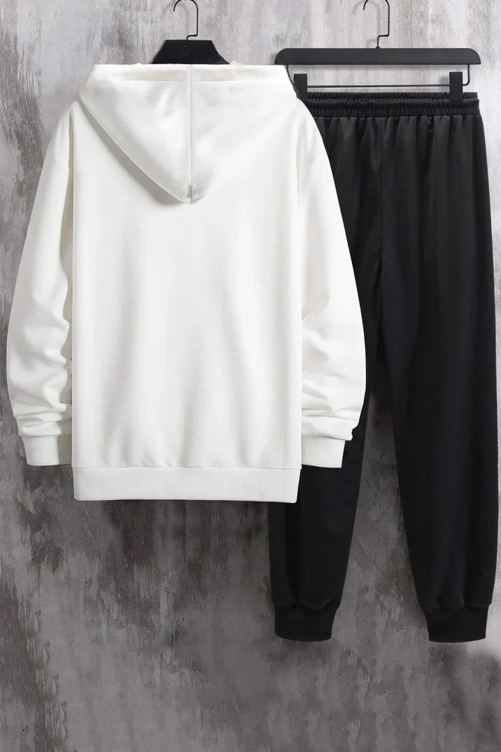 ONLYTRENDWEAR Unisex New Jersey Tracksuit Set S.m. White