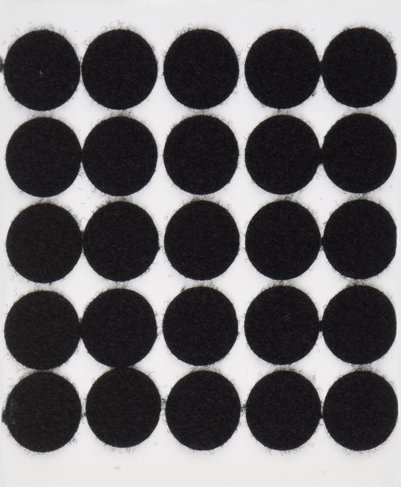 BlueDot Trading Hook Loop Fastener Sticky Dot Adhesive Backed Coins Perfect for DIY Crafts Office Classroom 34 Quantity 50 Black